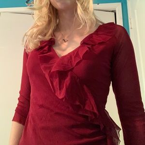 The Limited Fancy Red Shirt